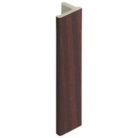 Eindprofiel 10 mm Mahonie - Keralit (2836)