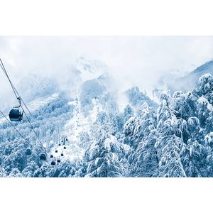 Inductiebeschermer - Ski lift - 81x52 cm