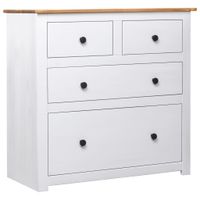 Dressoir Panama Range 80x40x83 cm grenenhout wit - thumbnail