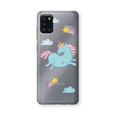 Vliegende eenhoorn: Samsung Galaxy A31 Transparant Hoesje
