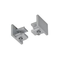 Trio Eindkap grijsDuoline voor 2-fase railverlichting - 703087