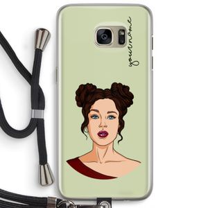 Pop-Art Creator: Samsung Galaxy S7 Edge Transparant Hoesje met koord