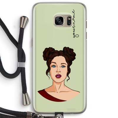 Pop-Art Creator: Samsung Galaxy S7 Edge Transparant Hoesje met koord