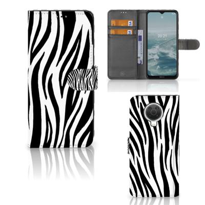 Nokia G10 | G20 | Telefoonhoesje | Met pasjeshouder | Zebra