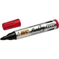 Viltstift Bic 2000 rond rood 1.7mm - thumbnail