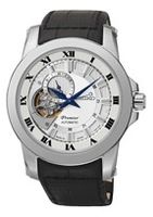 Horlogeband Seiko SSA213J2 / 4R39-00L0 / 5D88 0AG0 / L0C8011J0 Leder Zwart 21mm