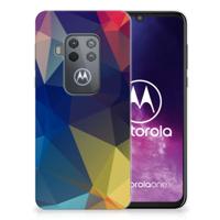 Motorola One Zoom | TPU Hoesje | Polygon Dark