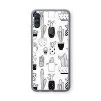 Cactusmotief: Samsung Galaxy A11 Transparant Hoesje