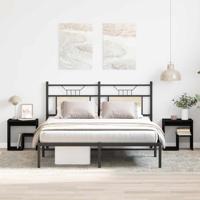 Nachtkastje 2 pcs Zwart eiken 40 x 30 x 40 cm Bewerkt hout