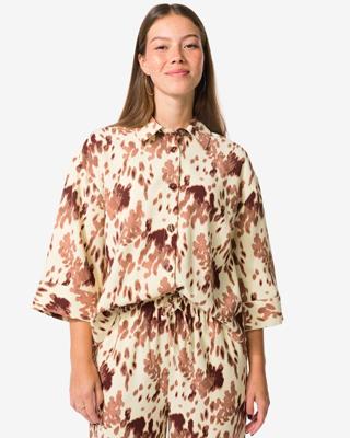 051 Damesblouse Dora Boxy Koe Multi (multi)