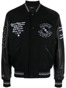 AMIRI logo-appliqué varsity jacket - Noir