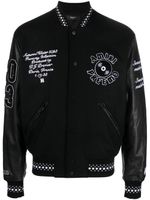 AMIRI logo-appliqué varsity jacket - Noir - thumbnail