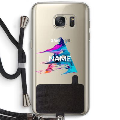 Abstract Spectrum: Samsung Galaxy S7 Transparant Hoesje met koord