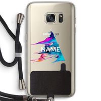 Abstract Spectrum: Samsung Galaxy S7 Transparant Hoesje met koord