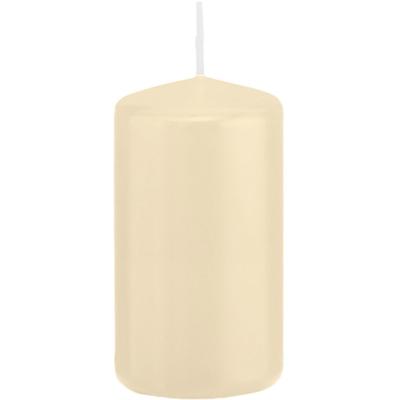 1x Cremewitte cilinderkaars/stompkaars 6 x 12 cm 40 branduren 1x Cremewitte cilinderkaars/stompkaars 6 x 12 cm 40 branduren