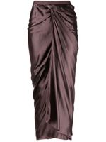 Rick Owens jupe Gonna à design portefeuille - Violet Rick Owens jupe Gonna à design portefeuille - Violet