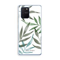 Tropical watercolor leaves: Samsung Galaxy Note 10 Lite Transparant Hoesje Tropical watercolor leaves: Samsung Galaxy Note 10 Lite Transparant Hoesje