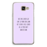Gek: Samsung Galaxy A5 (2016) Transparant Hoesje Gek: Samsung Galaxy A5 (2016) Transparant Hoesje