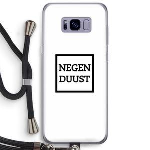 Negenduust vierkant: Samsung Galaxy S8 Plus Transparant Hoesje met koord