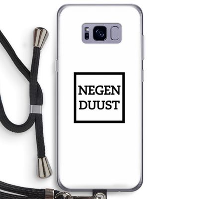 Negenduust vierkant: Samsung Galaxy S8 Plus Transparant Hoesje met koord
