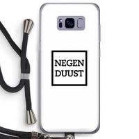 Negenduust vierkant: Samsung Galaxy S8 Plus Transparant Hoesje met koord