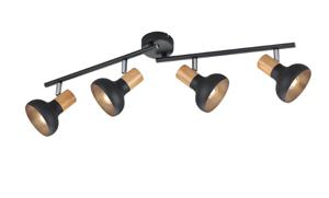 Trio PlafondlampLatika 4-lichts zwart - R81524032