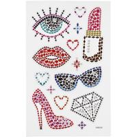 Creativ Company Diamond stickers, klaar voor het feest, vel 10x16 cm, 1 vel