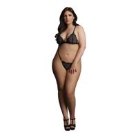 Le Désir by Shots Magic Lace Velvet Lingerie Set - Plus Size - thumbnail