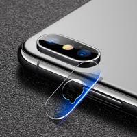 mocolo 0 15 mm 9H 2.5D ronde rand Rear Camera Lens getemperd glas Film voor iPhone XS / X (transparant)
