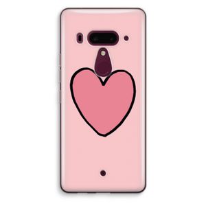 Hartje: HTC U12+ Transparant Hoesje