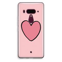 Hartje: HTC U12+ Transparant Hoesje