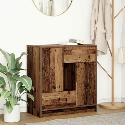 Dressoir met lades en deuren 70,5x34x74,5 cm oud hout