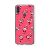 Flamingo: Samsung Galaxy A11 Transparant Hoesje