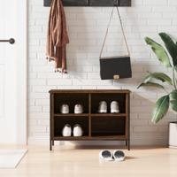 VidaXL Schoenenkast 69x35x50 cm bewerkt hout bruin eikenkleur