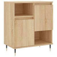 vidaXL Dressoir 60x35x70 cm bewerkt hout sonoma eikenkleurig - thumbnail