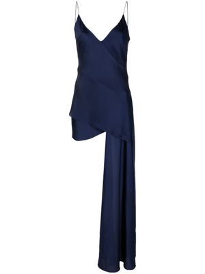 TTSWTRS robe courte Sirena à design asymétrique - Bleu