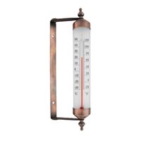 Buiten wand thermometer metaal 25 cm   - - thumbnail
