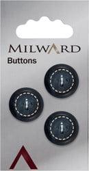 Milward Knoop met Werkje Blauw 17mm (3 stuks)