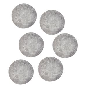 Magneten rond - zelfklevend - grijs - 6x stuks - 15 x 3 mm - Hobby artikelen   -