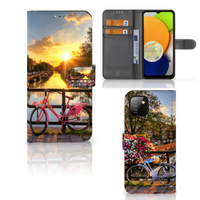 Samsung Galaxy A03 Flip Cover Amsterdamse Grachten - thumbnail