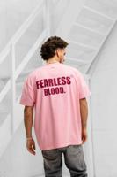 Fearless Blood Leader Club Washed T-Shirt Heren Roze - Maat L - Kleur: Roze | Soccerfanshop