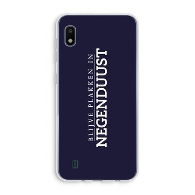 Blijve plakken in Negenduust: Samsung Galaxy A10 Transparant Hoesje