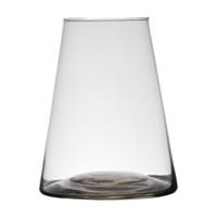 Bloemenvaas Donna - transparant - eco glas - D17 x H30 cm - home-basics vaas