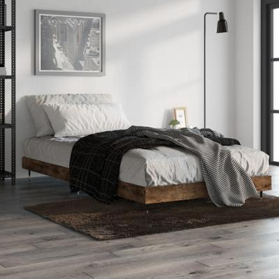 Bedframe zonder matras hout gerookt eikenkleurig 90x190 cm