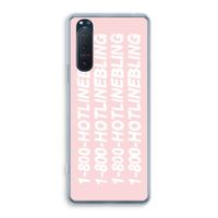Hotline bling pink: Sony Xperia 5 II Transparant Hoesje Hotline bling pink: Sony Xperia 5 II Transparant Hoesje