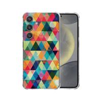 Samsung Galaxy S25 Plus Hoesje - Geruit TPU Antishock