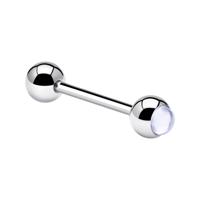 Barbell met Cabochon Balls Chirurgisch Staal 316L Barbells