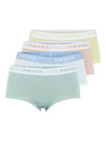 PIECES Pieces Dames Hipsters 4-Pack PCLOGO Effen