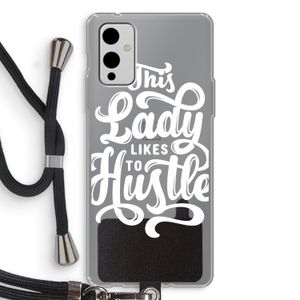 Hustle Lady: OnePlus 9 Transparant Hoesje met koord
