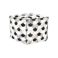 Poef DKD Home Decor Wit Zwart 45 x 45 x 40 cm